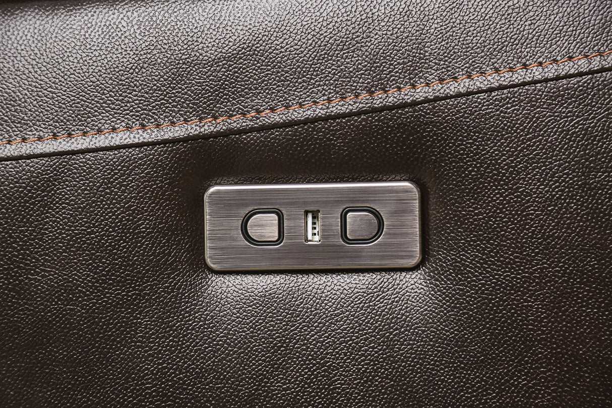 Gorgius Espresso Power Sofa by Furniture of America at Eve Furniture