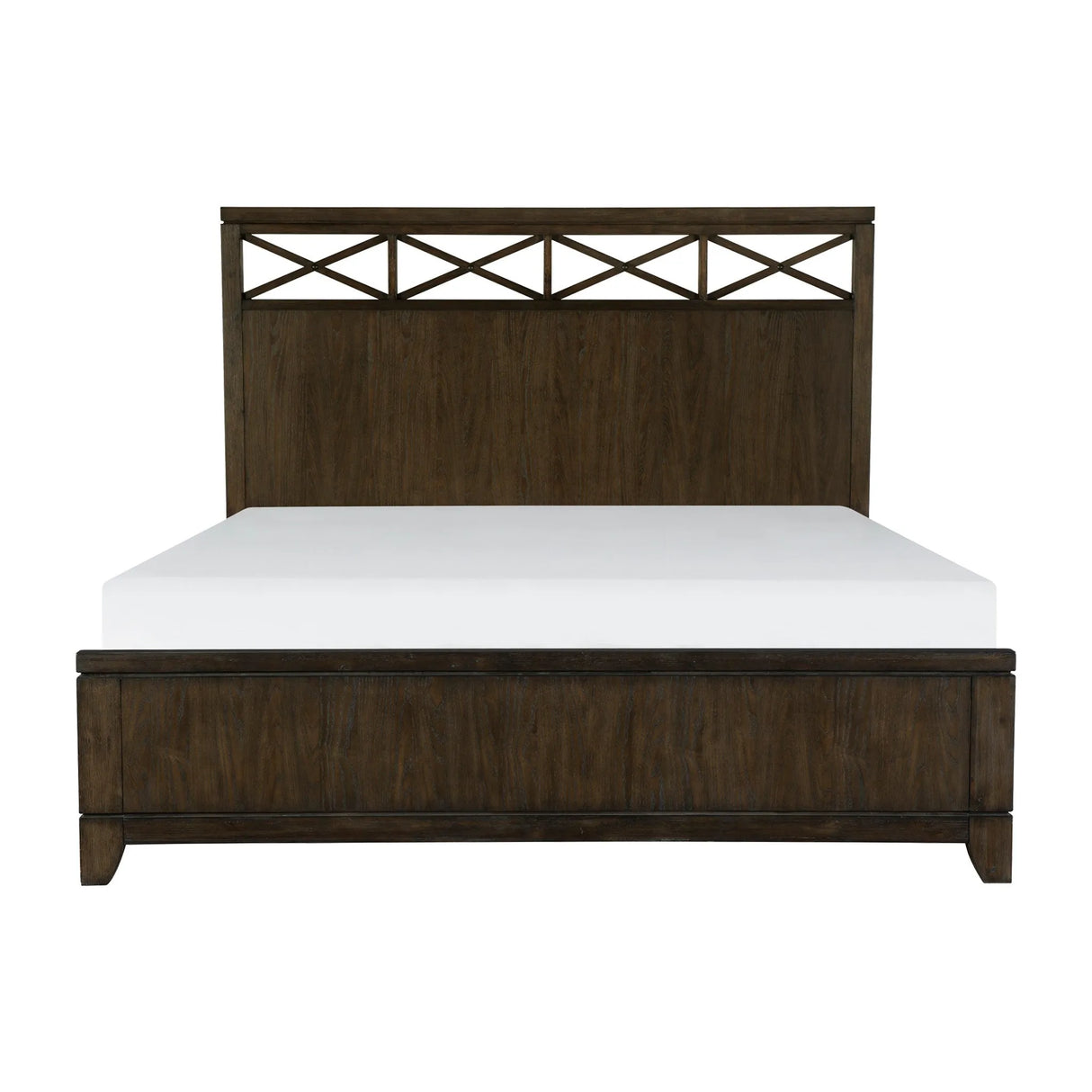 Griggs Dark Brown Queen Panel Bed by Homelegance at Eve Furniture