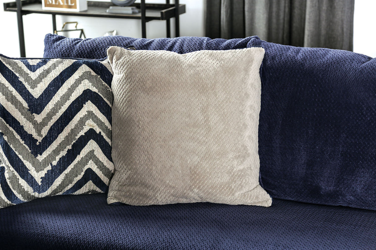 Griswold Sectional In Navy by Furniture of America at Eve Furniture