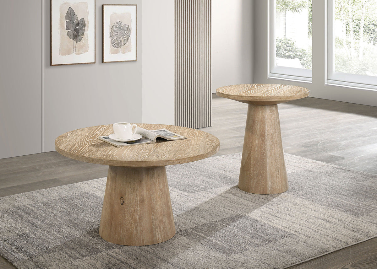 Halewood Oak End Table by Furniture of America at Eve Furniture