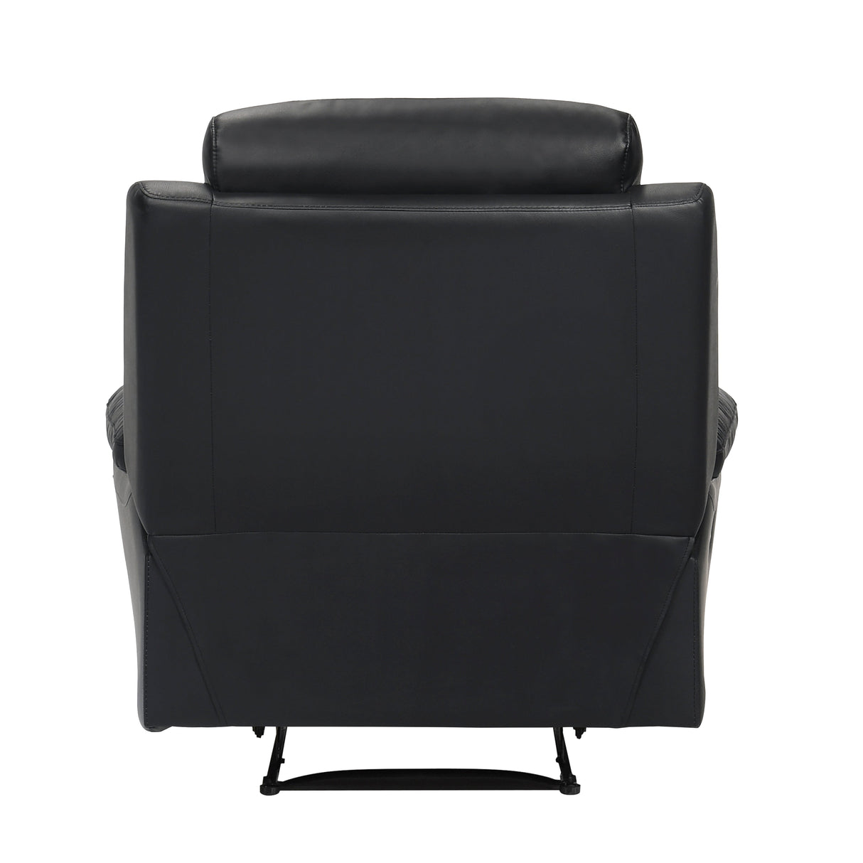 Hancock Black Leather Reclining Chair by Homelegance at Eve Furniture