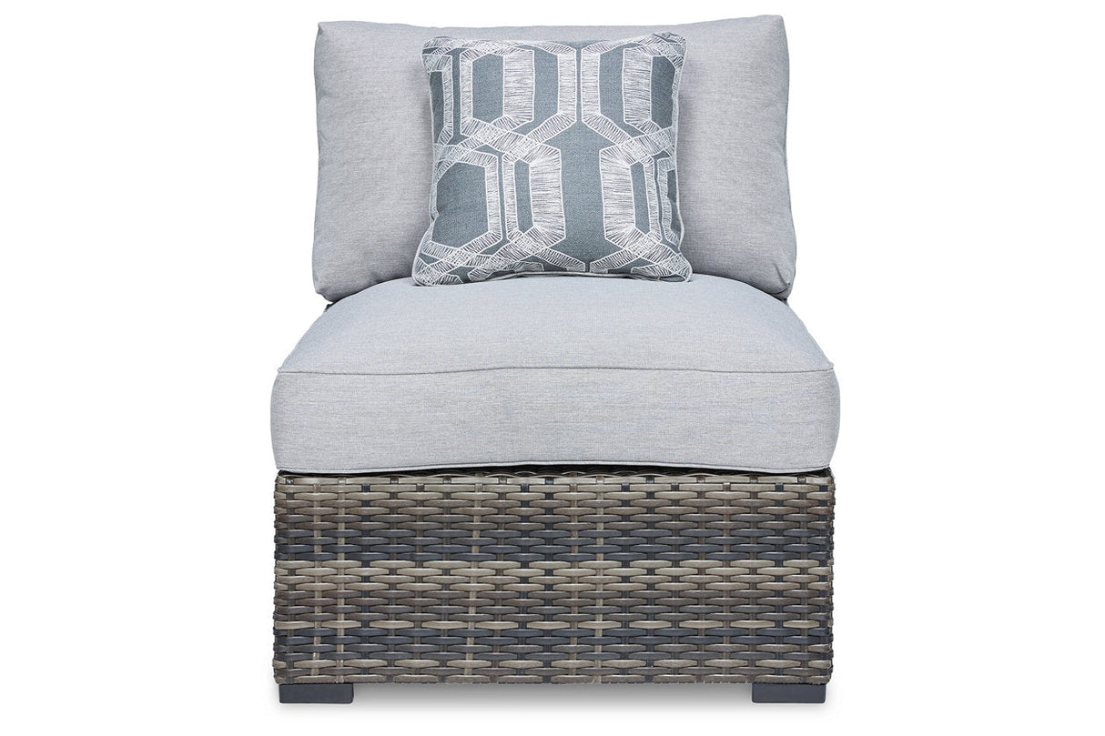 Harbor Court Gray Outdoor Armless Chair (Set of 2) by Ashley at Eve Furniture