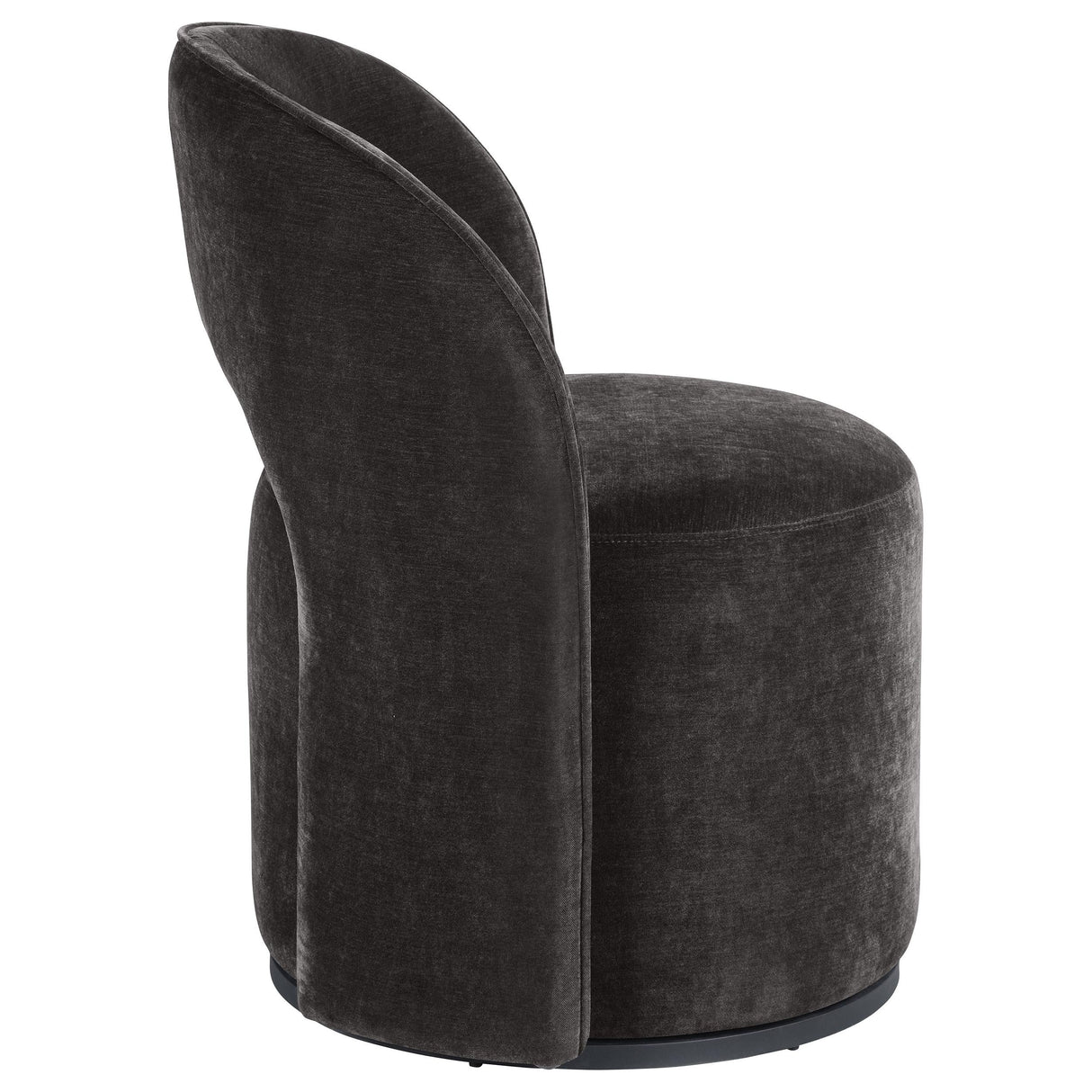 Harjo Charcoal Gray Velvet Swivel Accent Chair by Coaster at Eve Furniture