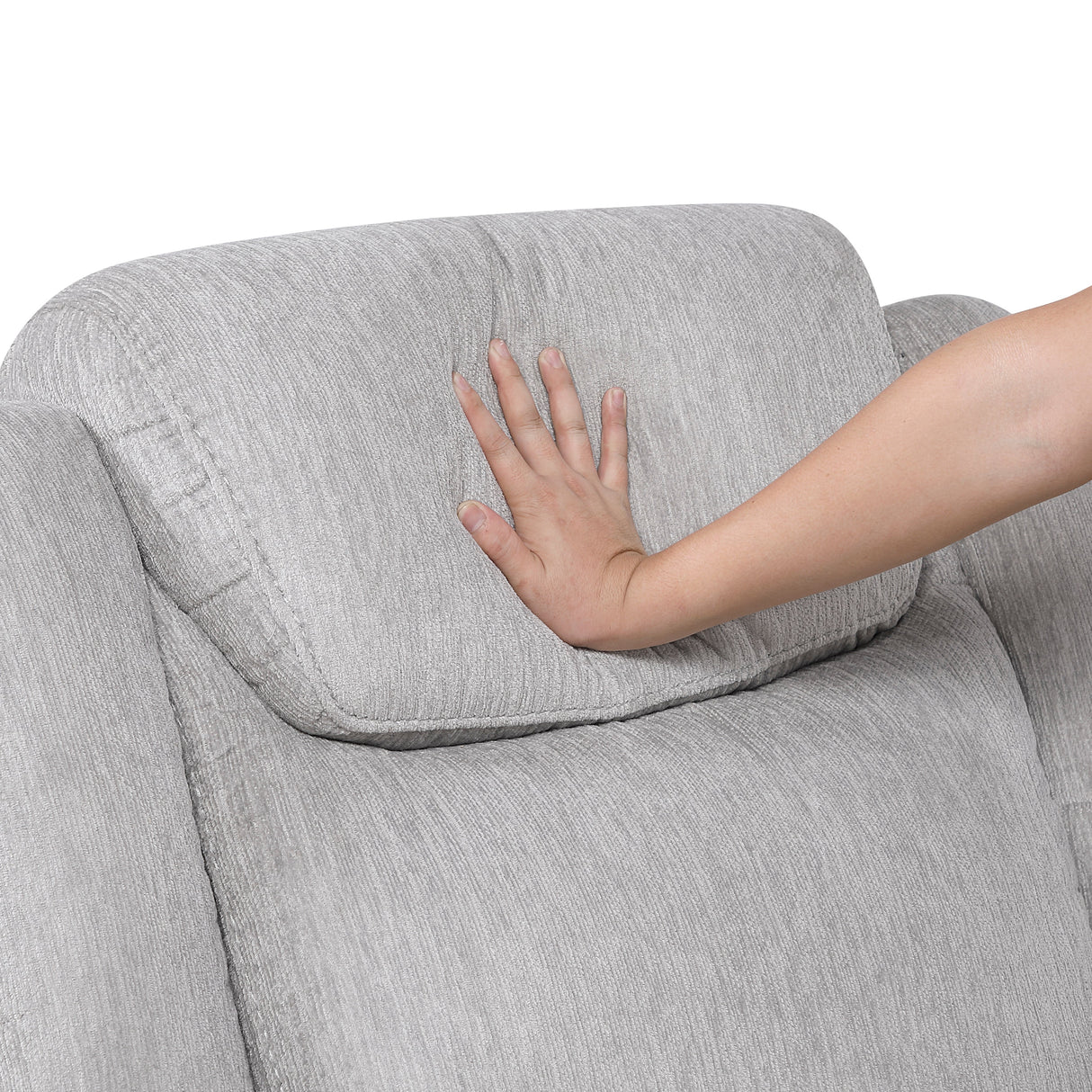 Harriette Gray Double Reclining Sofa by Homelegance at Eve Furniture