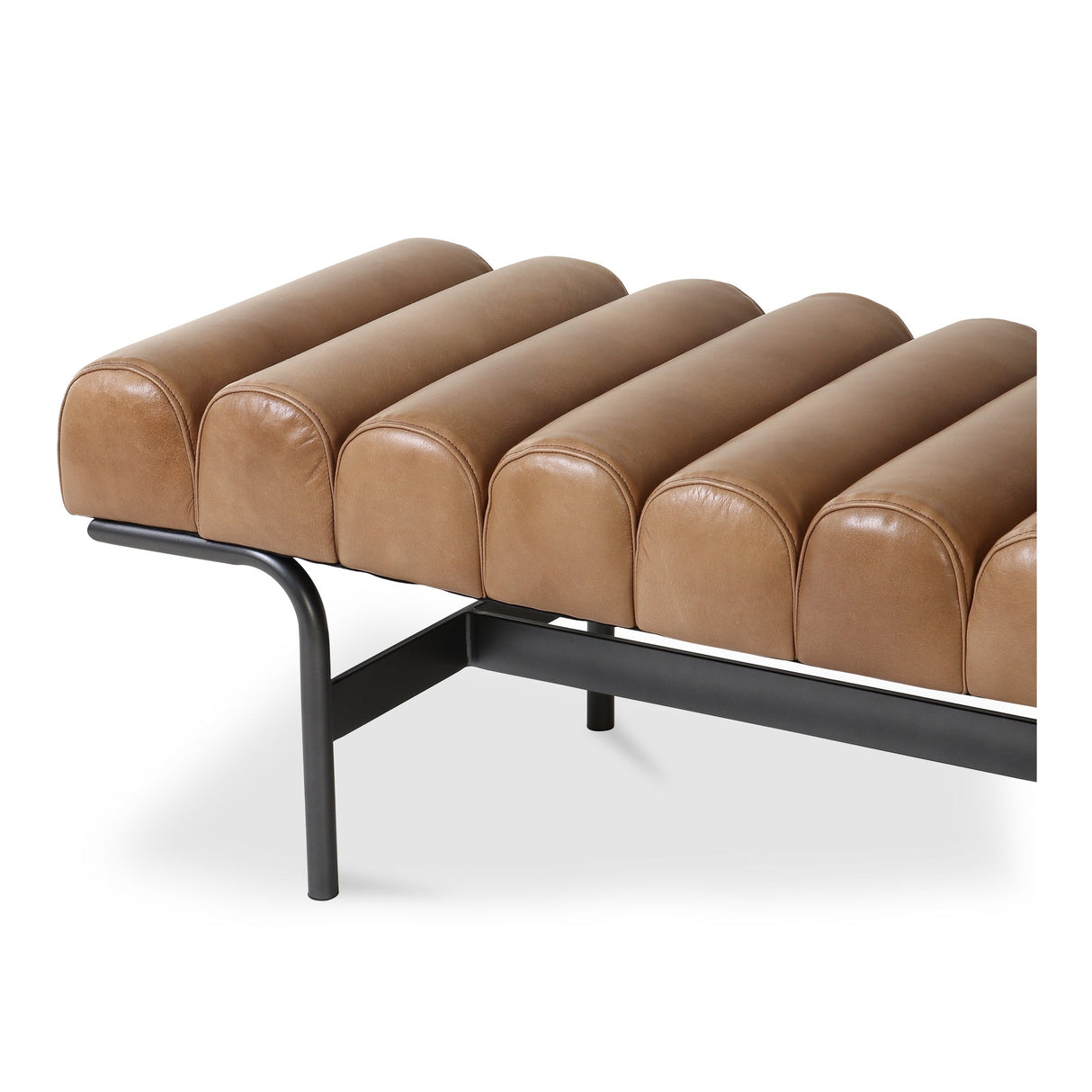 Harrison Brown Bench by Moe's Home at Eve Furniture