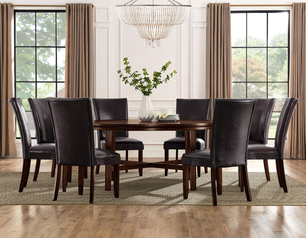 Hartford 72-inch Round Dining Table by Steve Silver at Eve Furniture