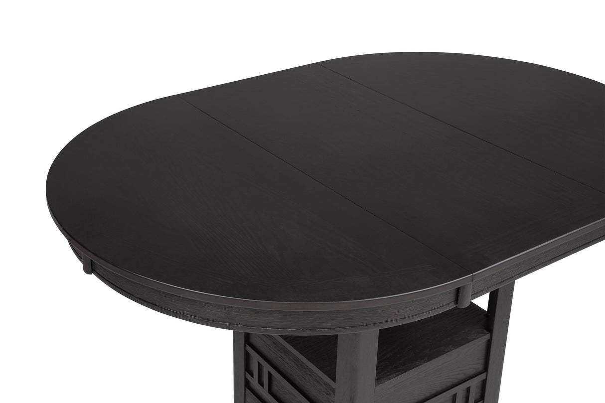 Hartwell Charcoal Counter Height Table by Crown Mark at Eve Furniture