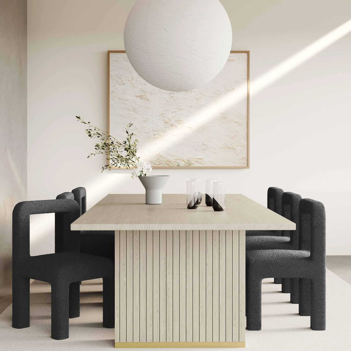 Hazel Boucle Dining Chair by TOV Furniture at Eve Furniture