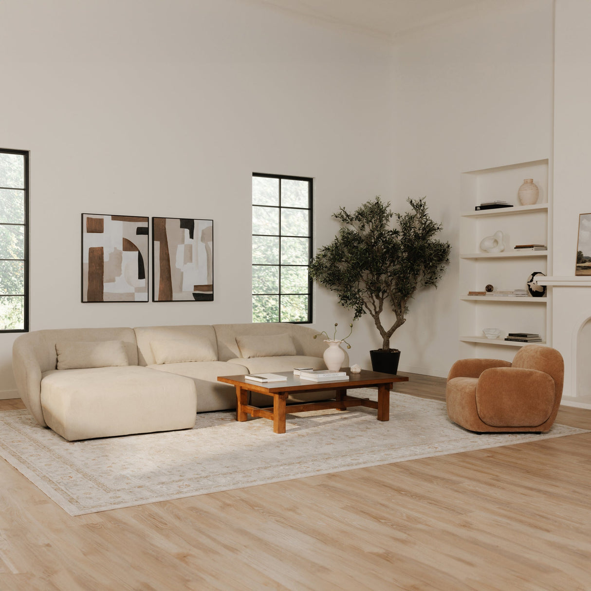Hazel Copper Lounge Chair by Moe's Home at Eve Furniture