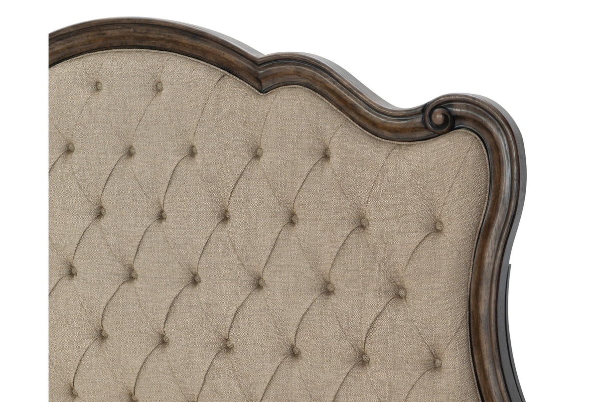 Heath Court Brown Oak Panel Bedroom Set by Homelegance at Eve Furniture