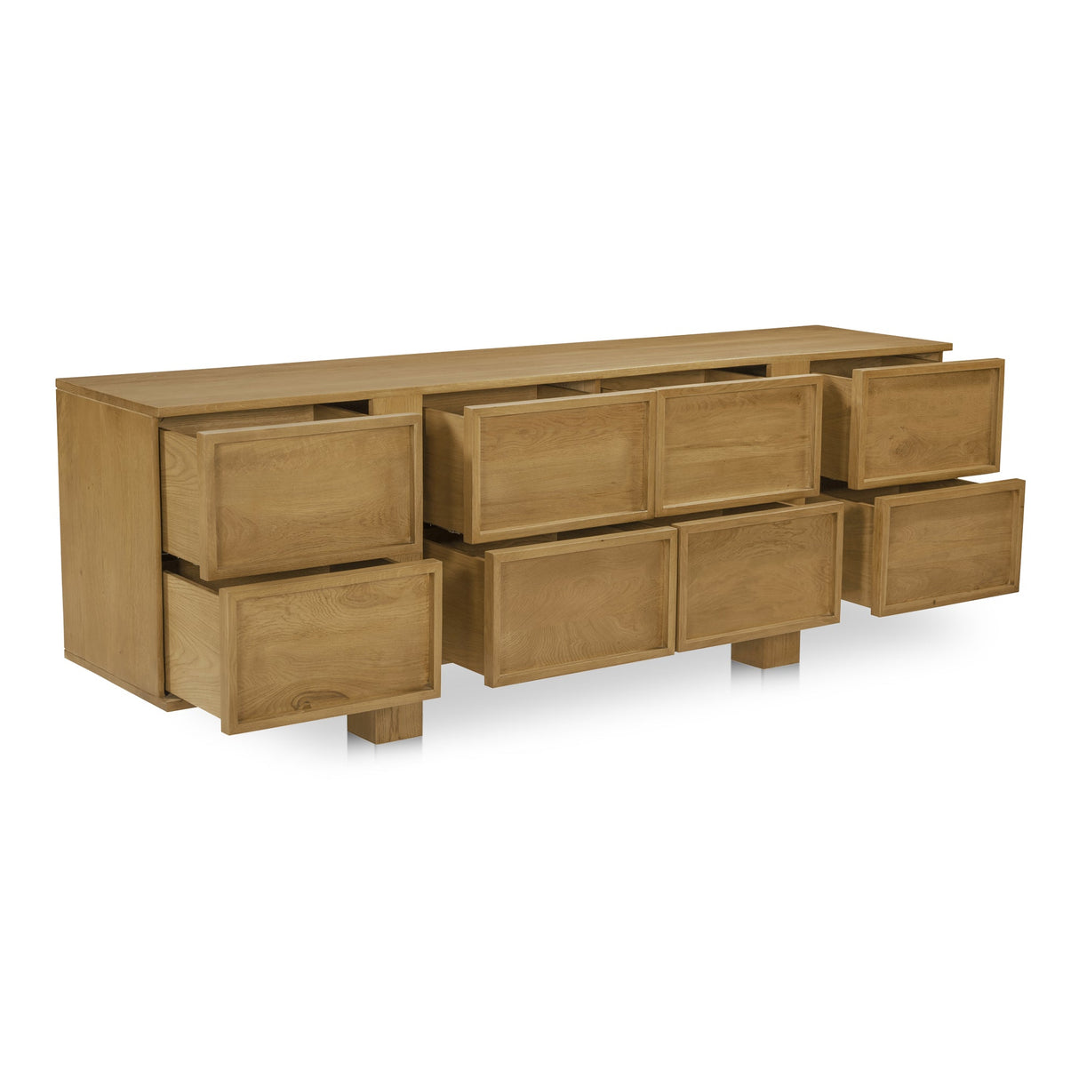 Henley Brown 8 Drawer Dresser by Moe's Home at Eve Furniture