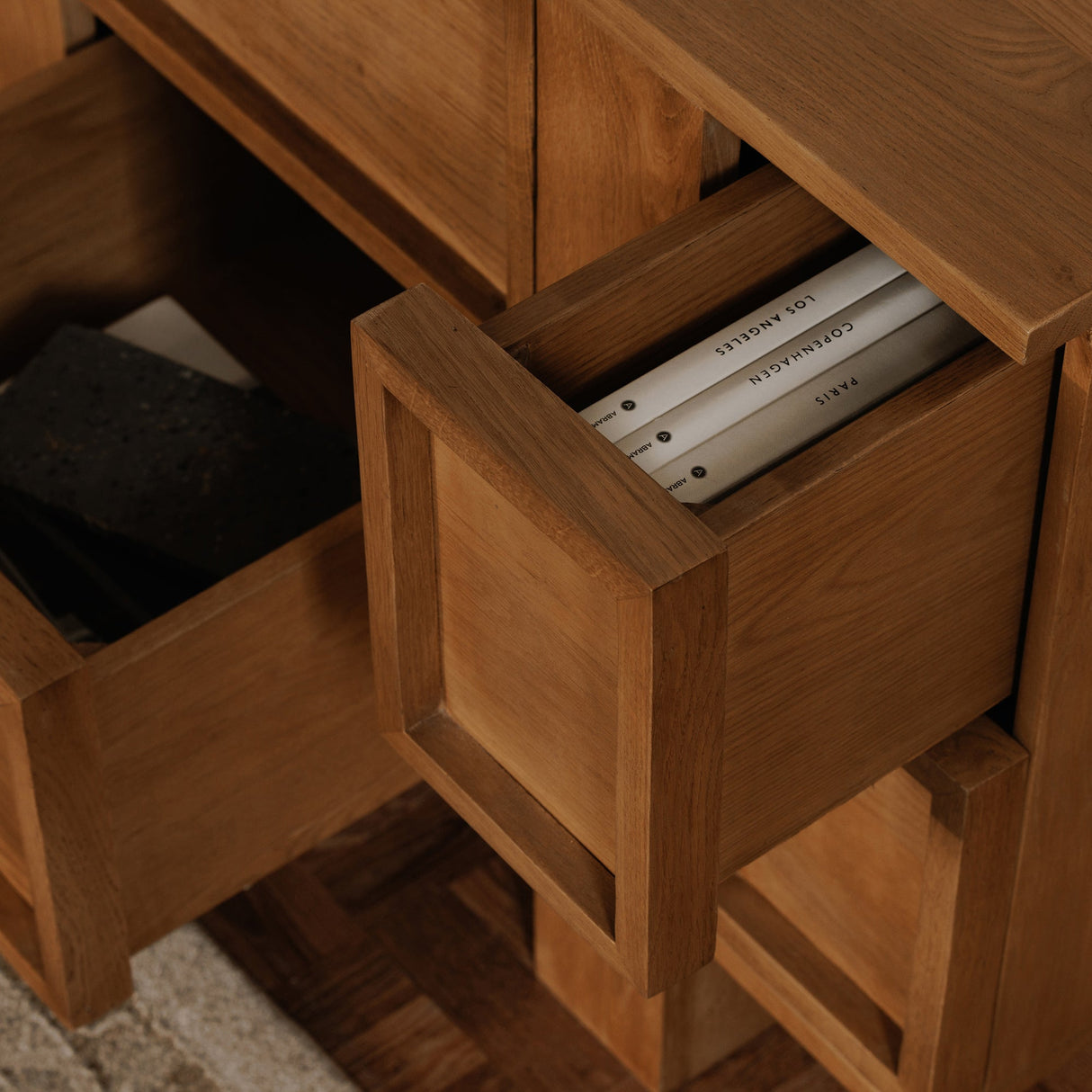 Henley Brown Nightstand by Moe's Home at Eve Furniture