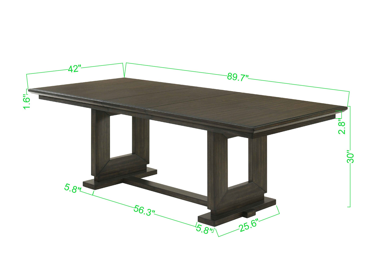 Herbert Espresso Extendable Dining Table by Crown Mark at Eve Furniture
