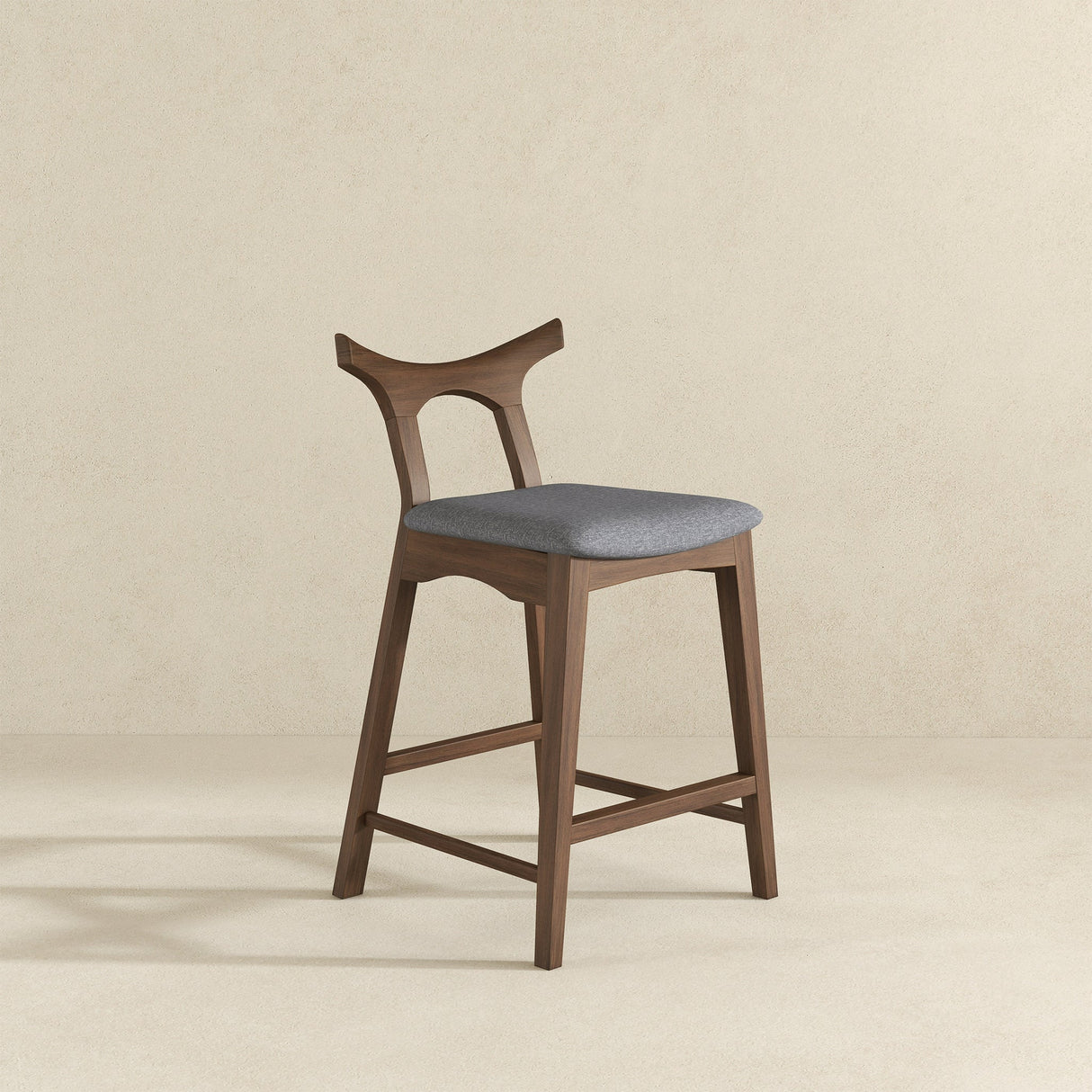 Hester Solid Wood Upholstered Square Bar Chair (Set Of 2) by Ashcroft Furniture at Eve Furniture