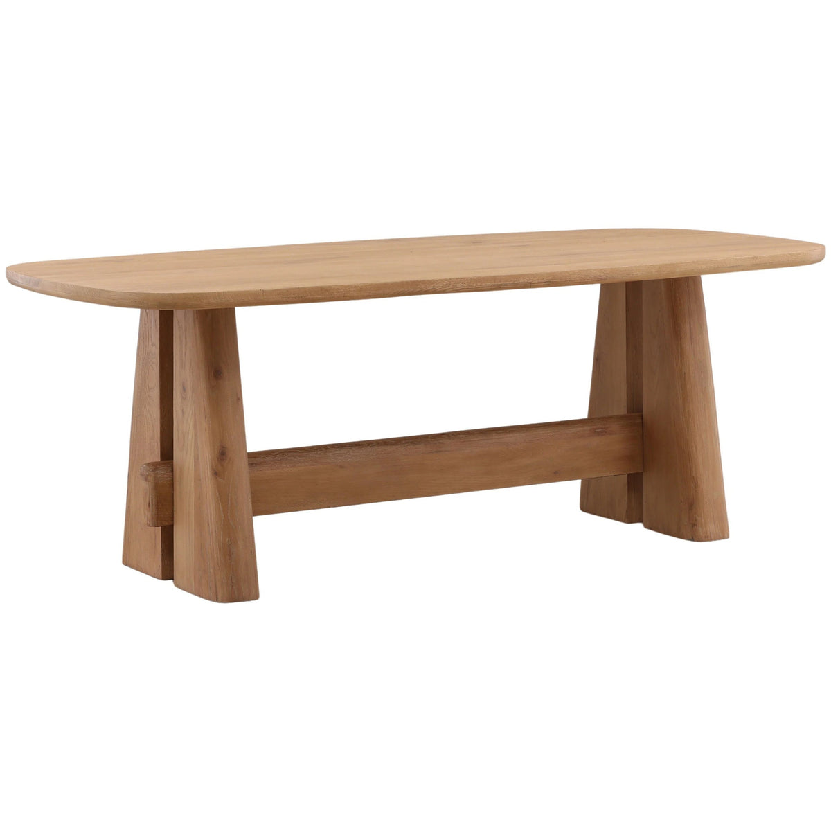 Heston Dining Table, Light Natural by Dovetail at Eve Furniture