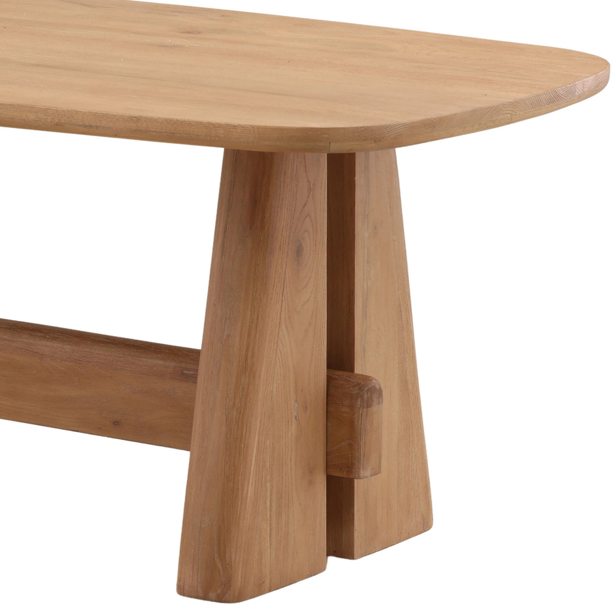 Heston Dining Table, Light Natural by Dovetail at Eve Furniture