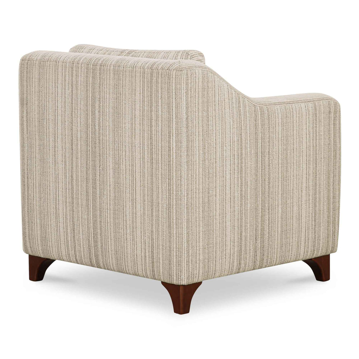 Hewitt Beige Stripe Accent Chair by Moe's Home at Eve Furniture