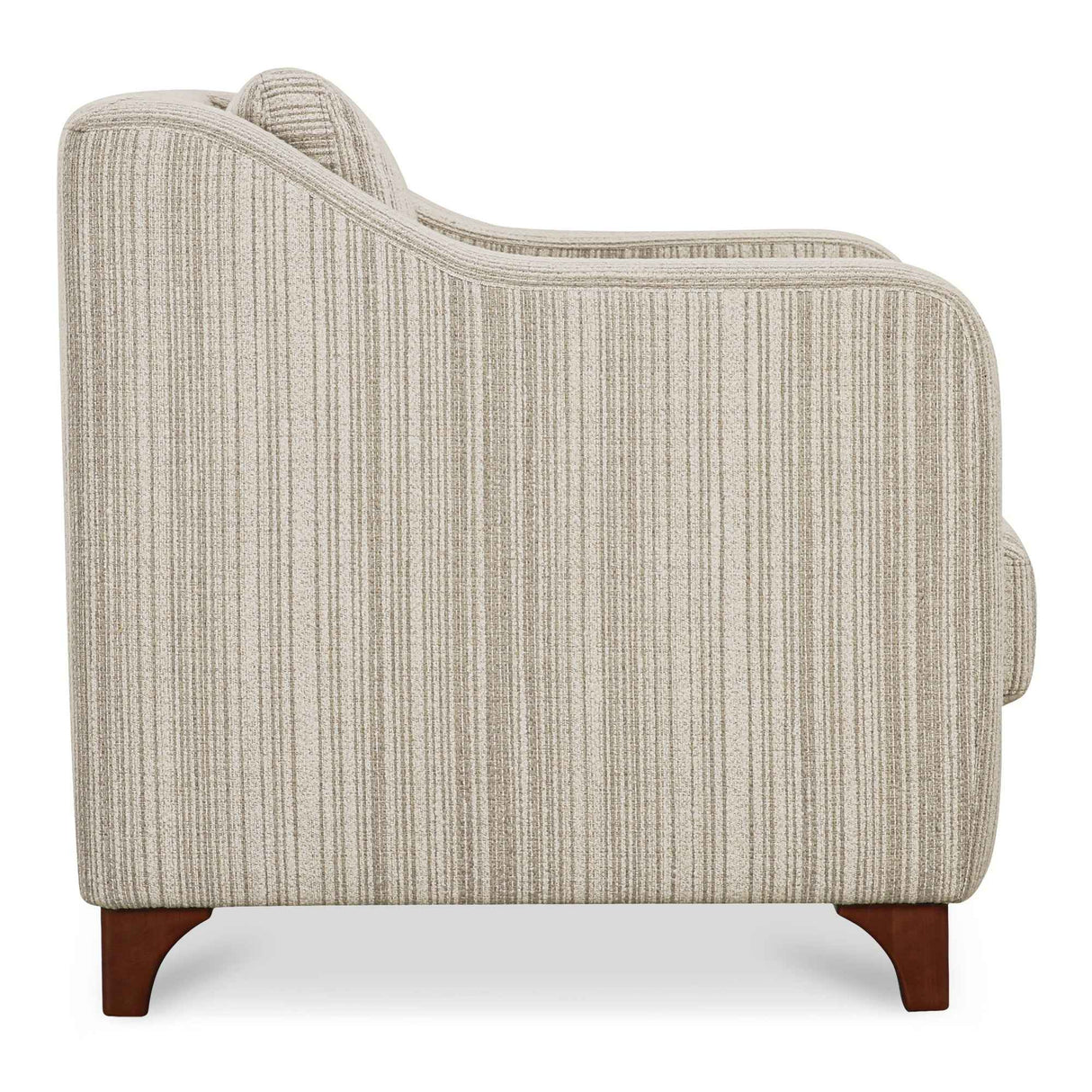 Hewitt Beige Stripe Accent Chair by Moe's Home at Eve Furniture