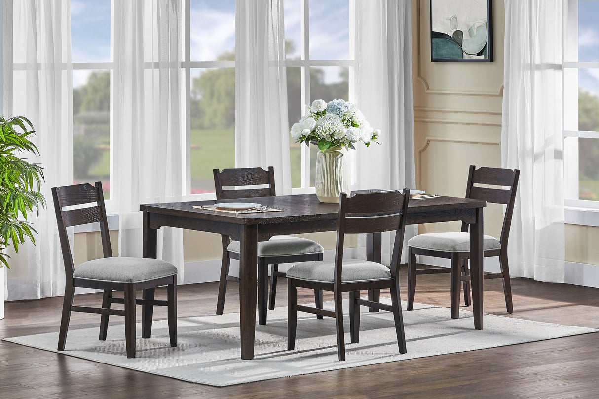 Higgins Dark Oak Dining Set by Crown Mark at Eve Furniture