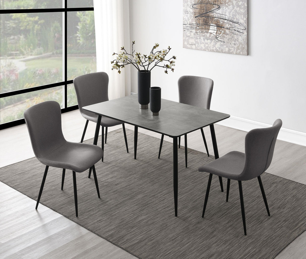 Horizon Upholstered Dining Side Chair Taupe, Set of 2 by Coaster at Eve Furniture