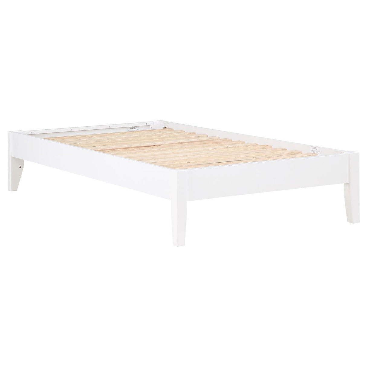 Hounslow White Platform Twin Bed by Coaster at Eve Furniture