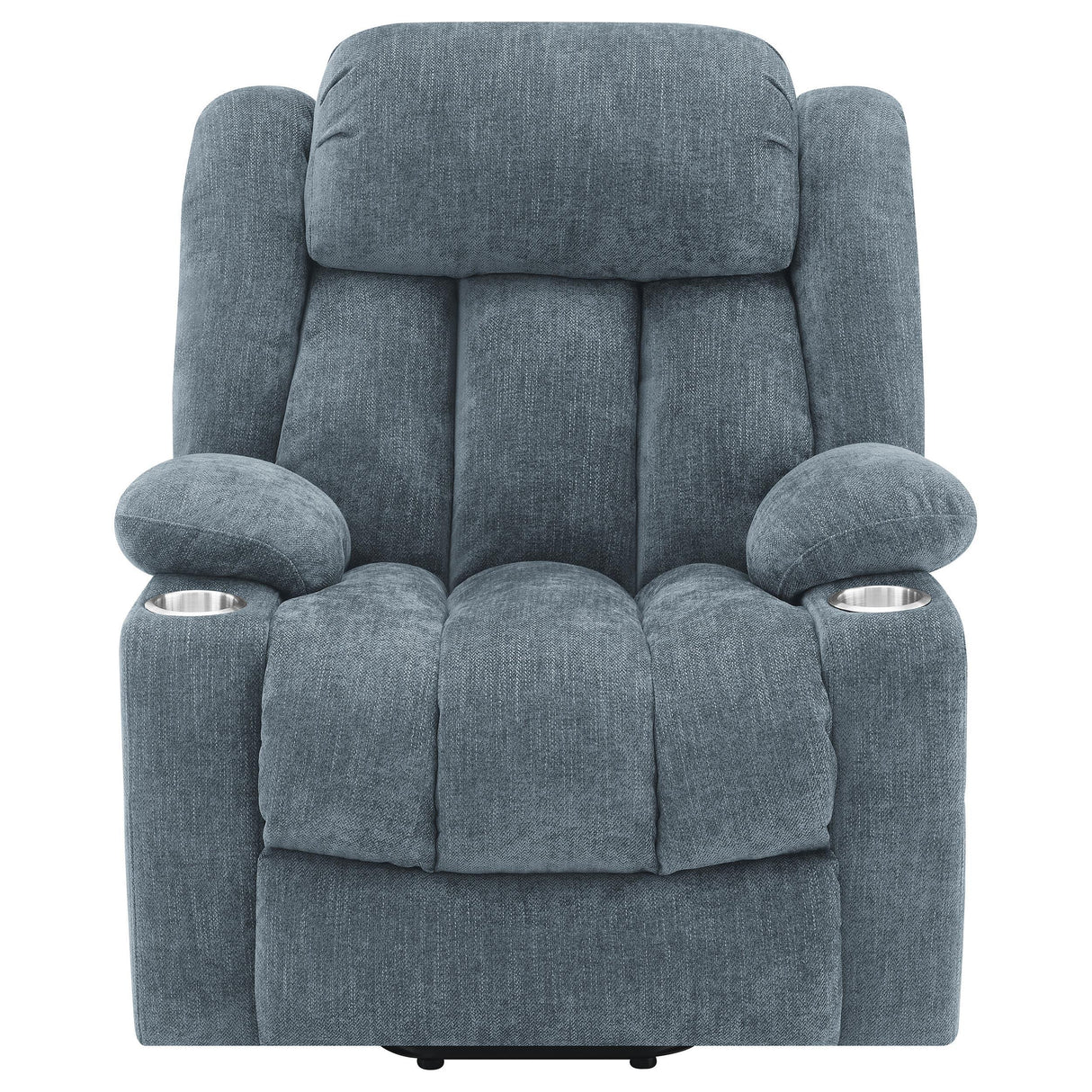 Houston Slate Blue Upholstered Power Lift Recliner Chair by Coaster at Eve Furniture