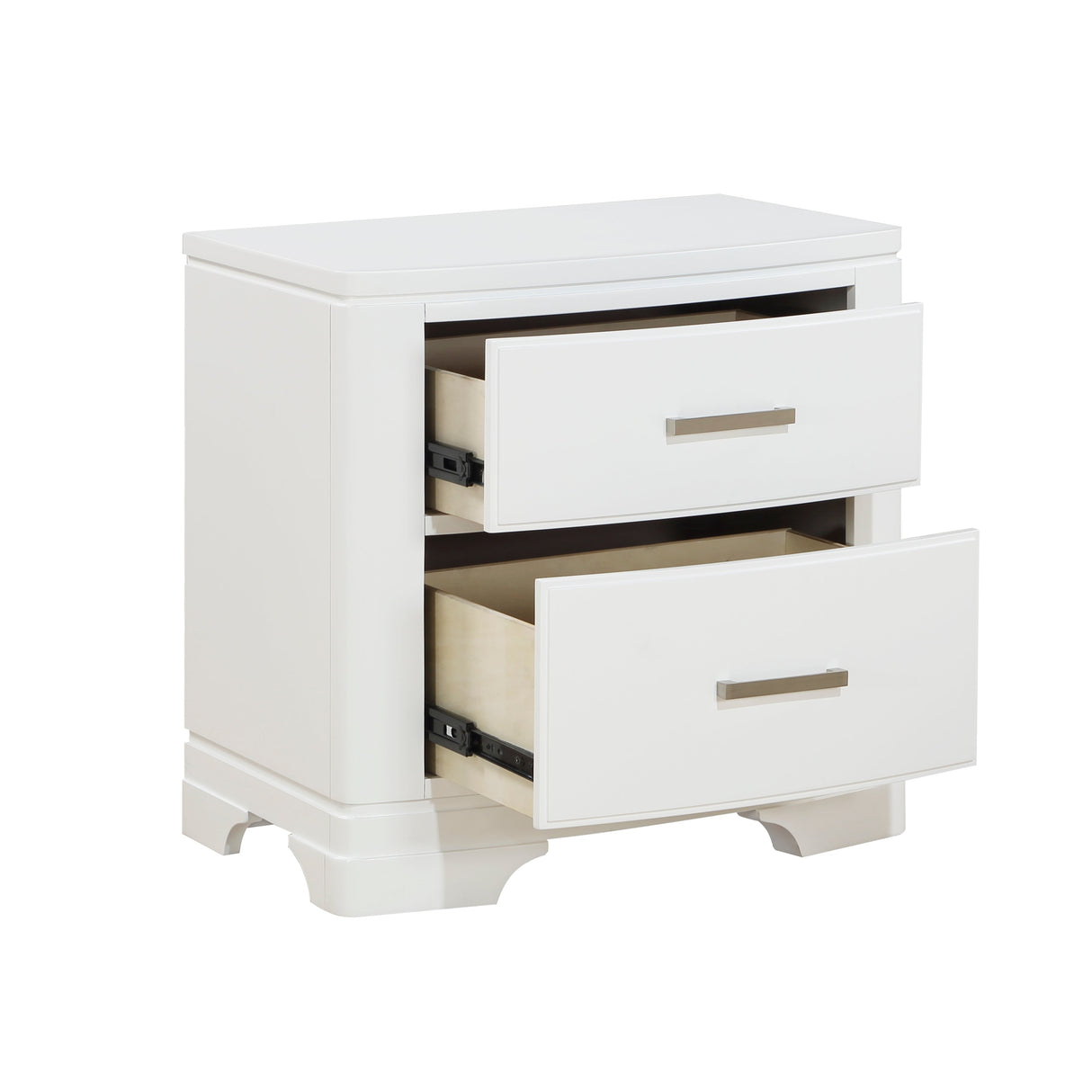 Hudson White Storage Platform Bedroom Set by Homelegance at Eve Furniture
