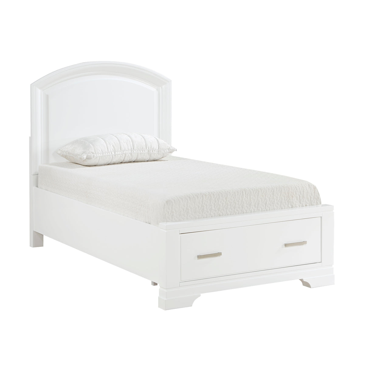 Hudson White Storage Platform Youth Bedroom Set by Homelegance at Eve Furniture