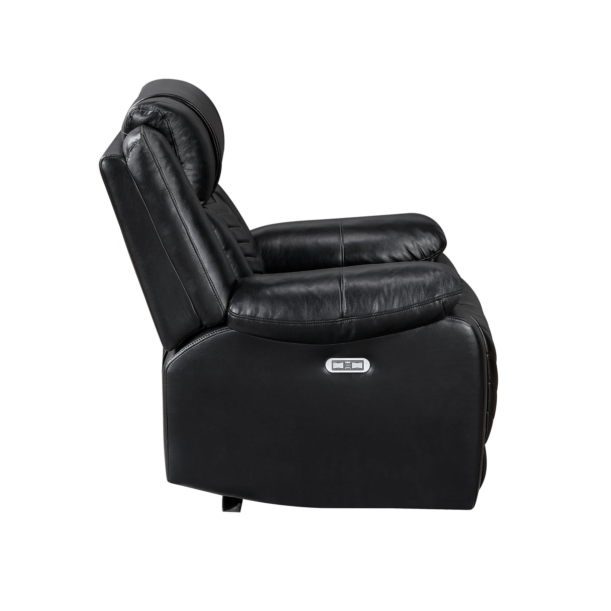 Huron Black Power Reclining Chair by Homelegance at Eve Furniture