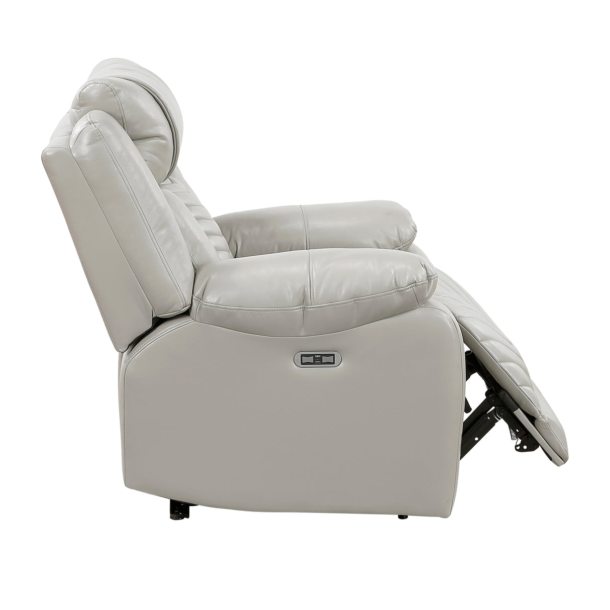 Huron Gray Power Reclining Chair by Homelegance at Eve Furniture