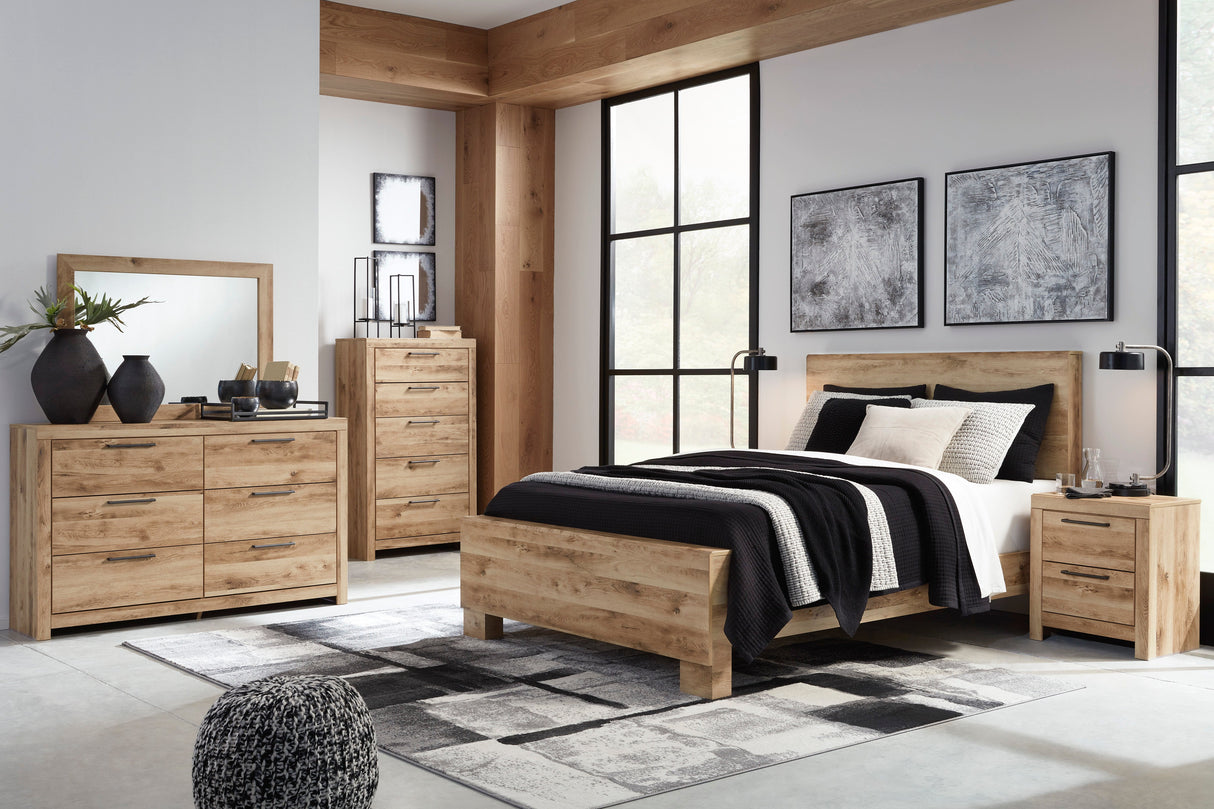 Hyanna Tan Brown Panel Bedroom Set by Ashley at Eve Furniture