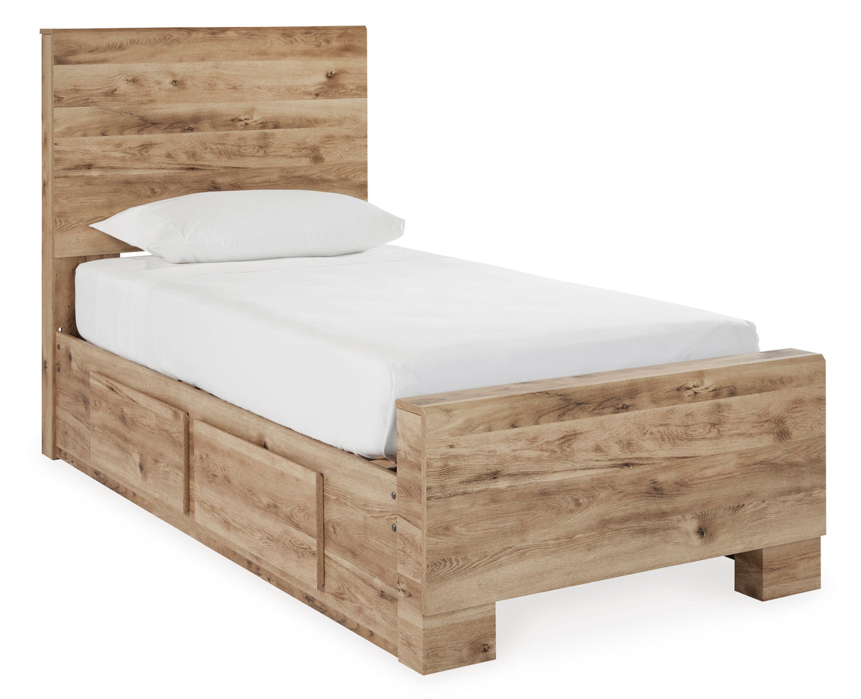 Hyanna Tan Brown Youth Two Side Storage Panel Bedroom Set by Ashley at Eve Furniture