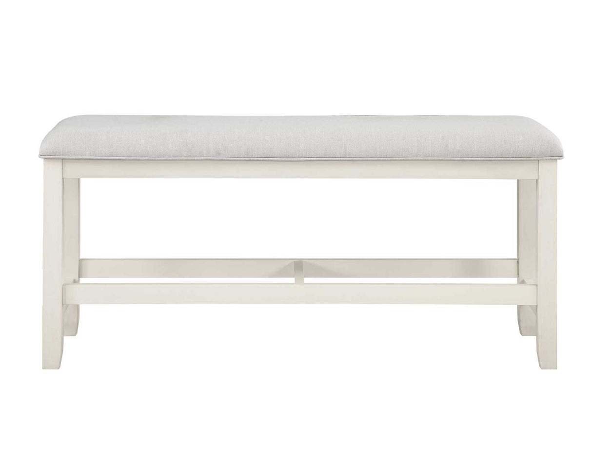 Hyland Vanilla Counter Height Dining Bench by Steve Silver at Eve Furniture