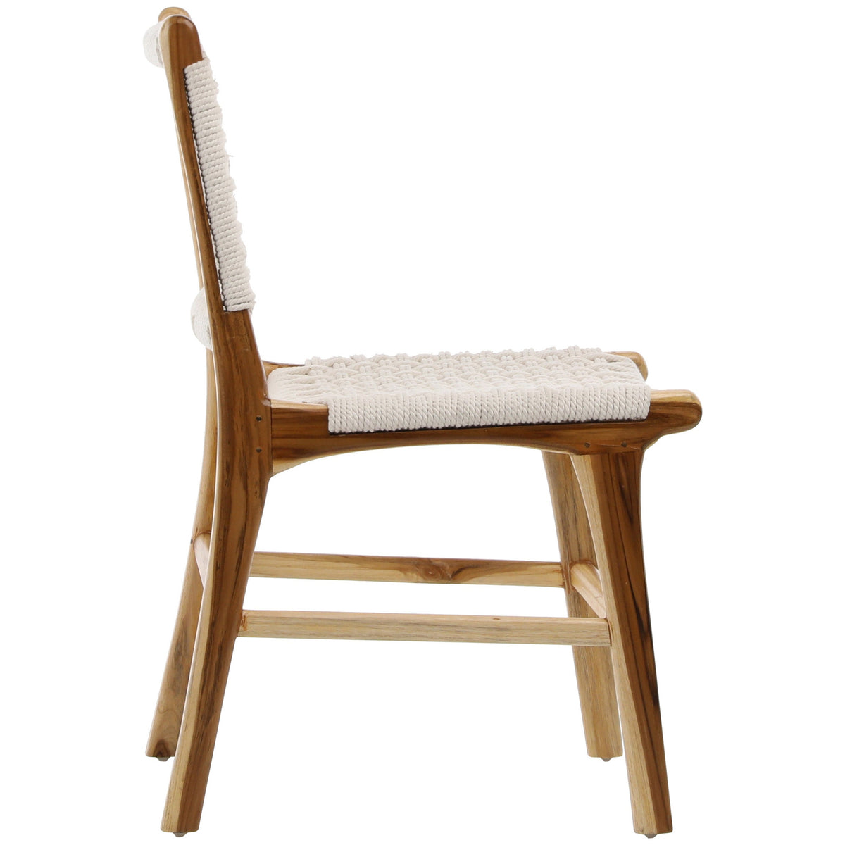 Diaz Dining Chair, White Rope, Set of 2 by Dovetail at Eve Furniture