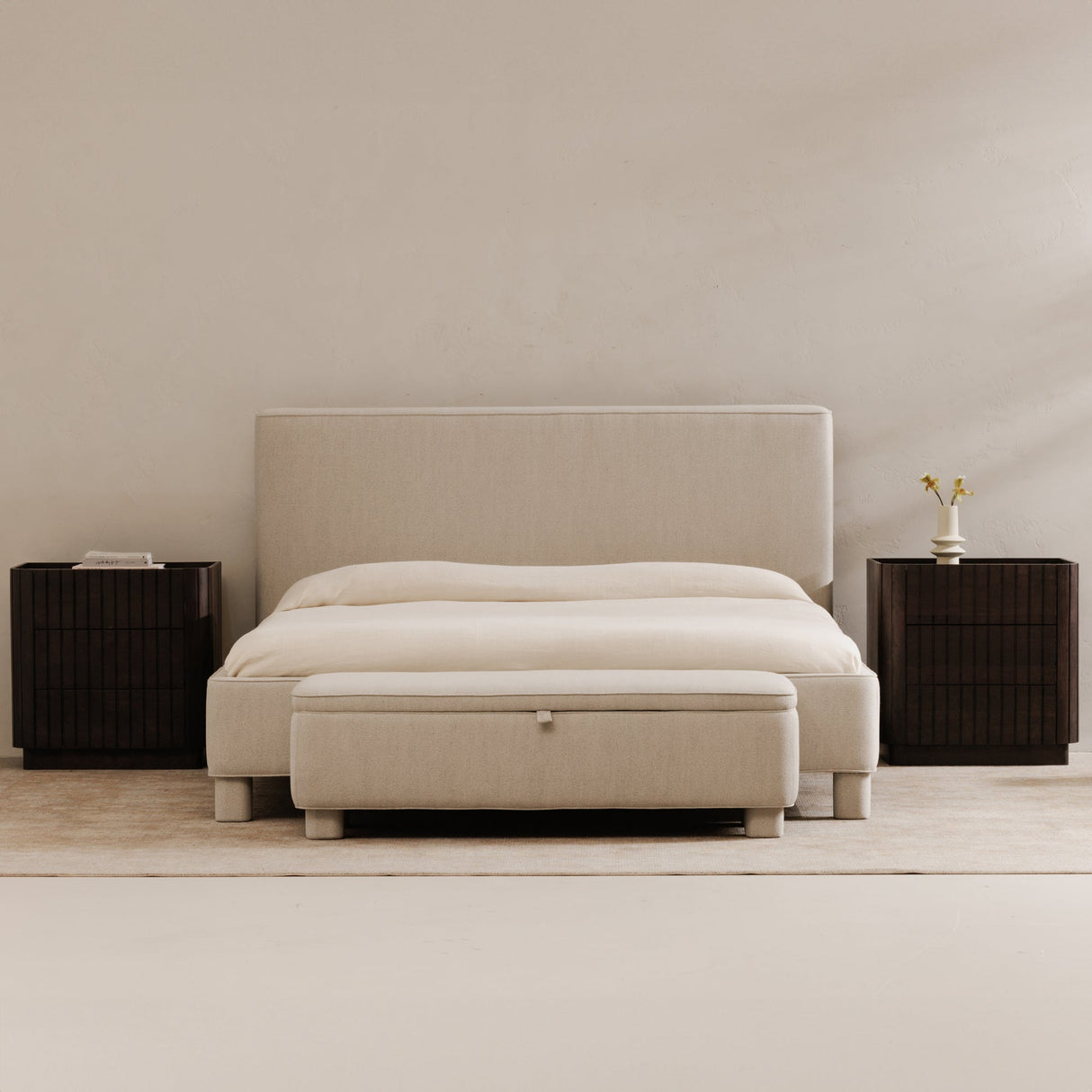 Ichigo Light Grey Storage Bench by Moe's Home at Eve Furniture