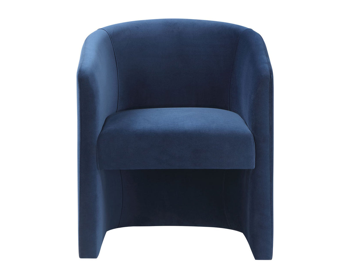 Iris Indigo Upholstered Chair by Steve Silver at Eve Furniture