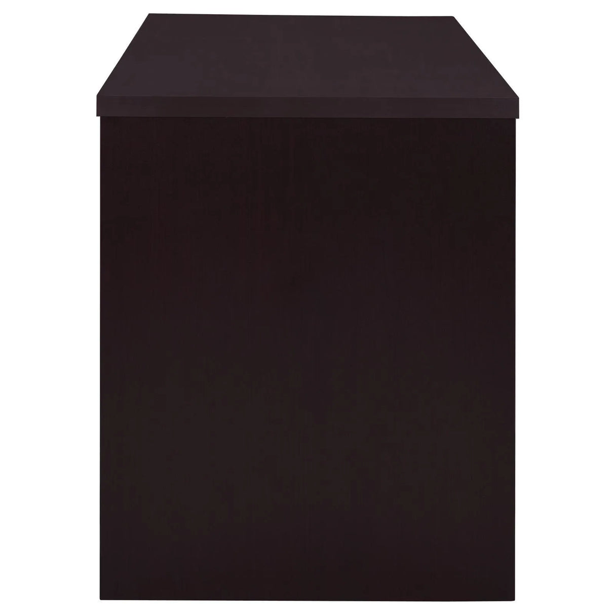 Irving Cappuccino 2-Drawer Office Desk with Cabinet by Coaster at Eve Furniture