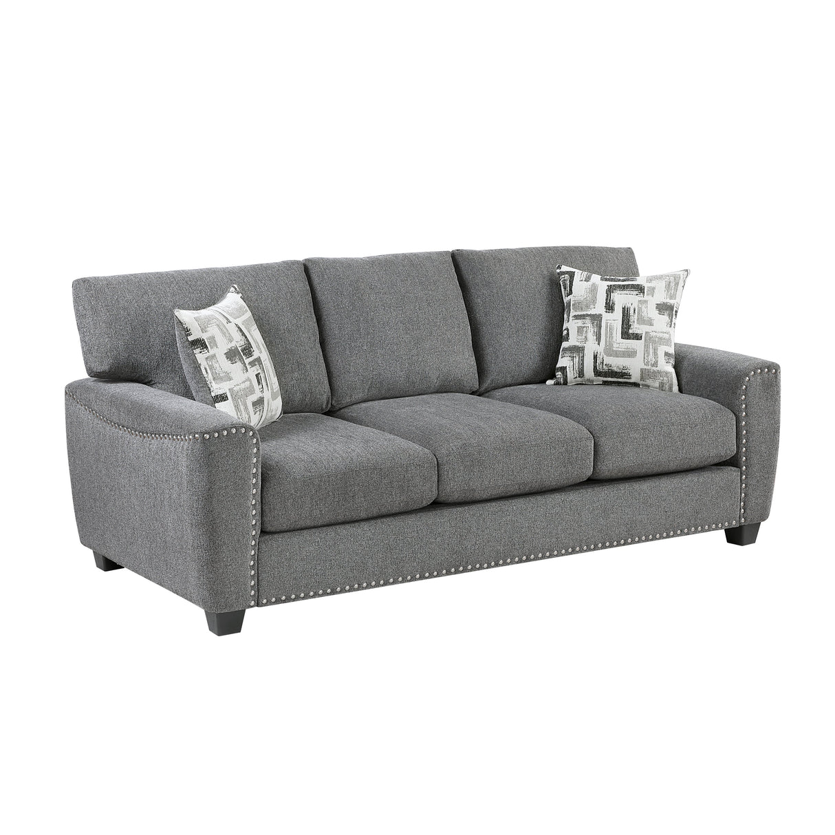 Isabel Dark Gray Sofa by Homelegance at Eve Furniture
