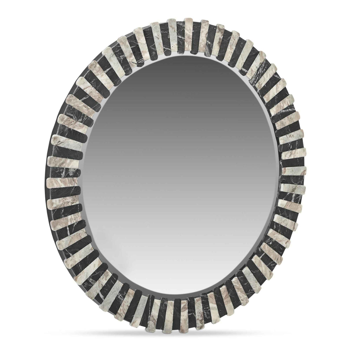 Isolde Black/Beige Mirror by Moe's Home at Eve Furniture