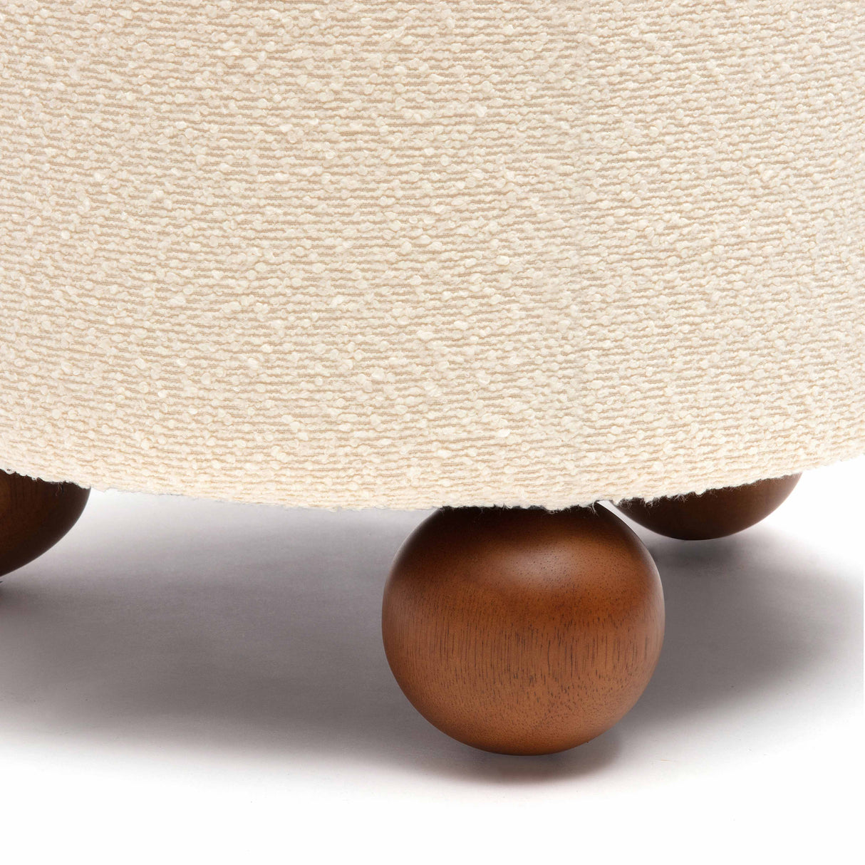 Jaine Boucle Stool by TOV Furniture at Eve Furniture