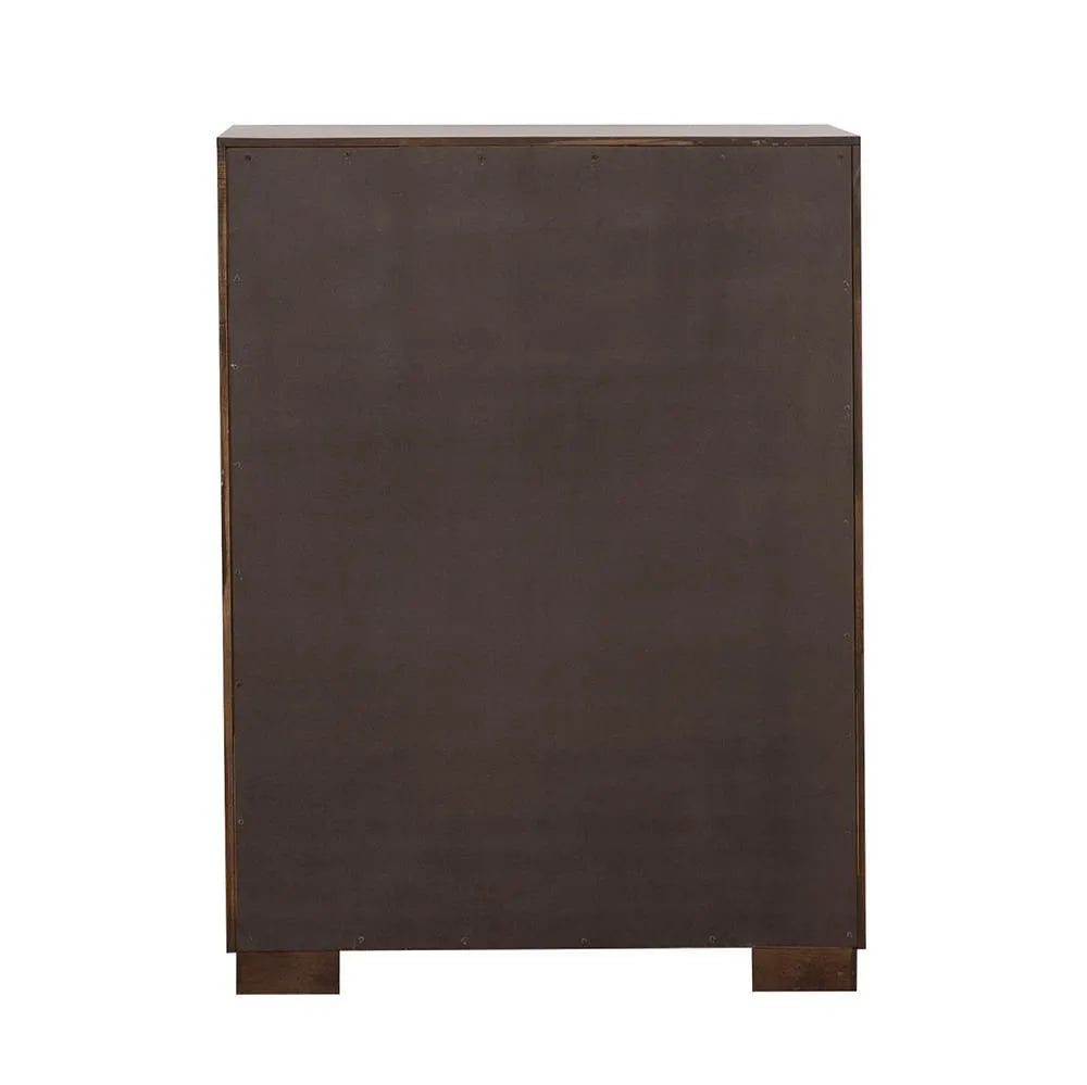 Jessica Cappuccino 5-Drawer Chest by Coaster at Eve Furniture