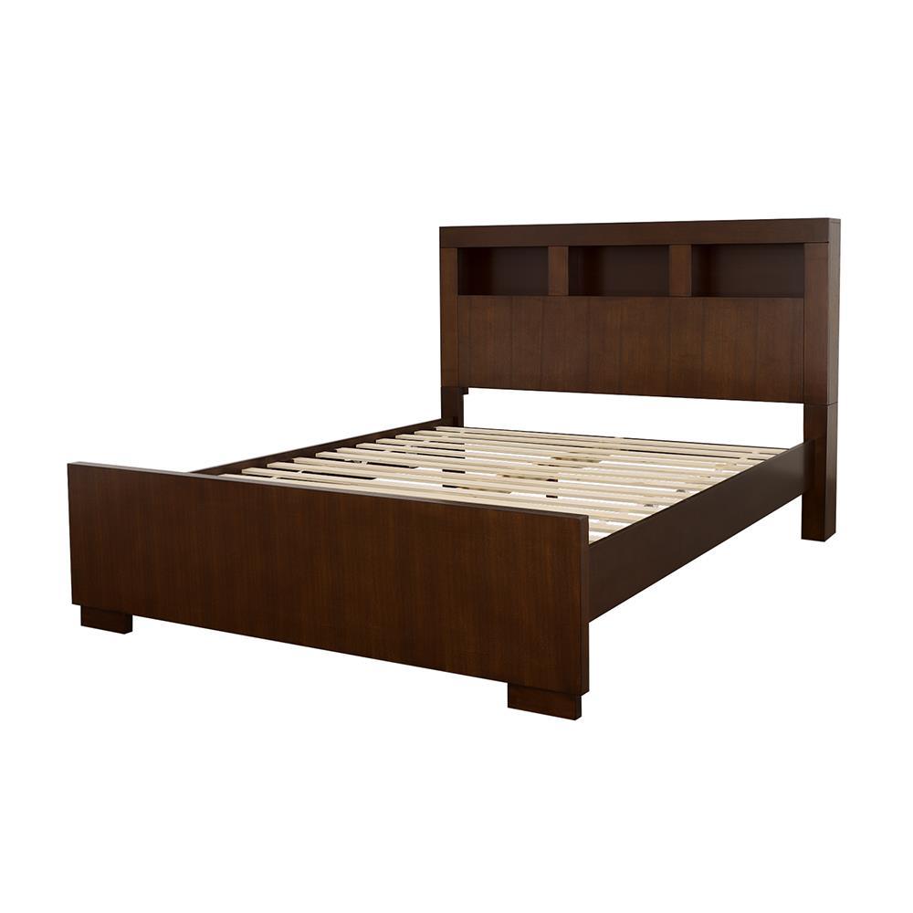 Jessica Cappuccino Queen Bed with Storage Headboard by Coaster at Eve Furniture