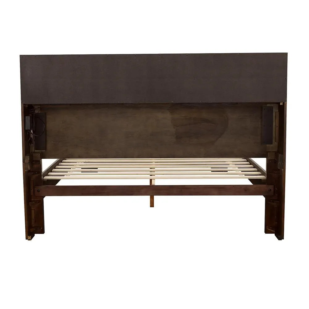 Jessica Cappuccino Queen Bed with Storage Headboard by Coaster at Eve Furniture