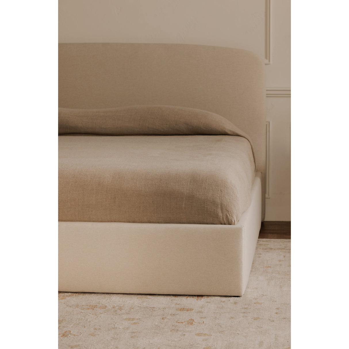 Joan Cream Queen Storage Bed by Moe's Home at Eve Furniture