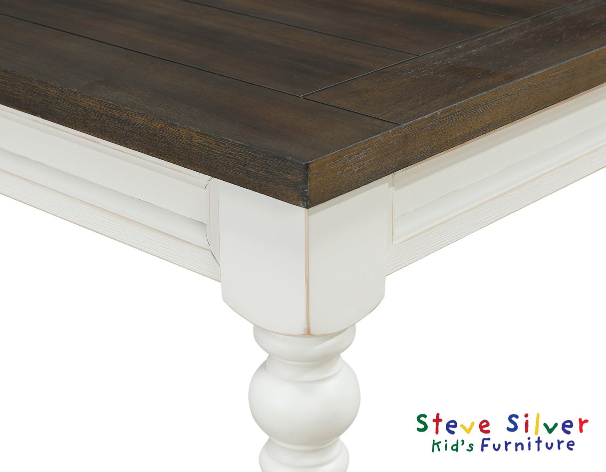 Joanna Ivory/Mocha 5-Piece Kids Dining Set by Steve Silver at Eve Furniture