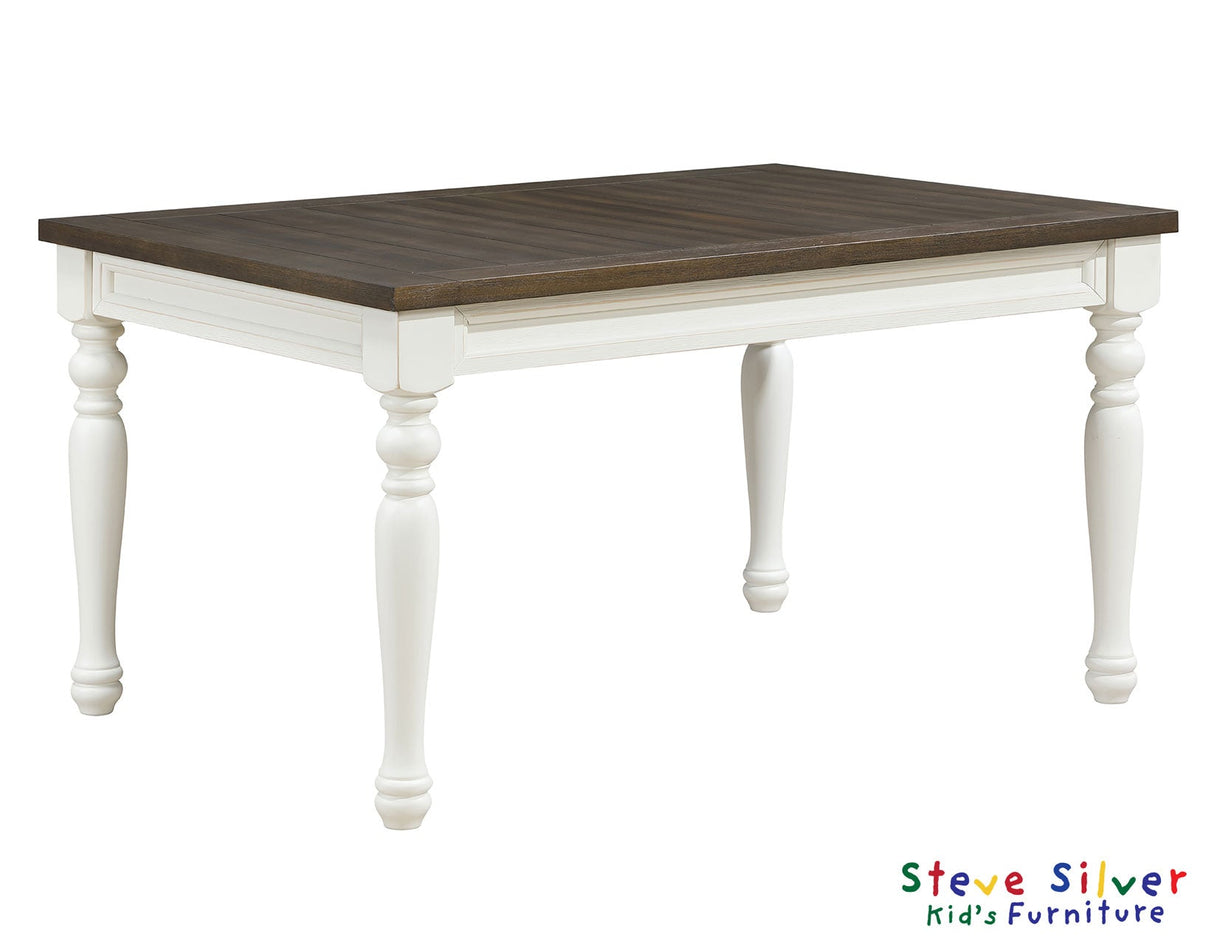 Joanna Ivory/Mocha 5-Piece Kids Dining Set by Steve Silver at Eve Furniture