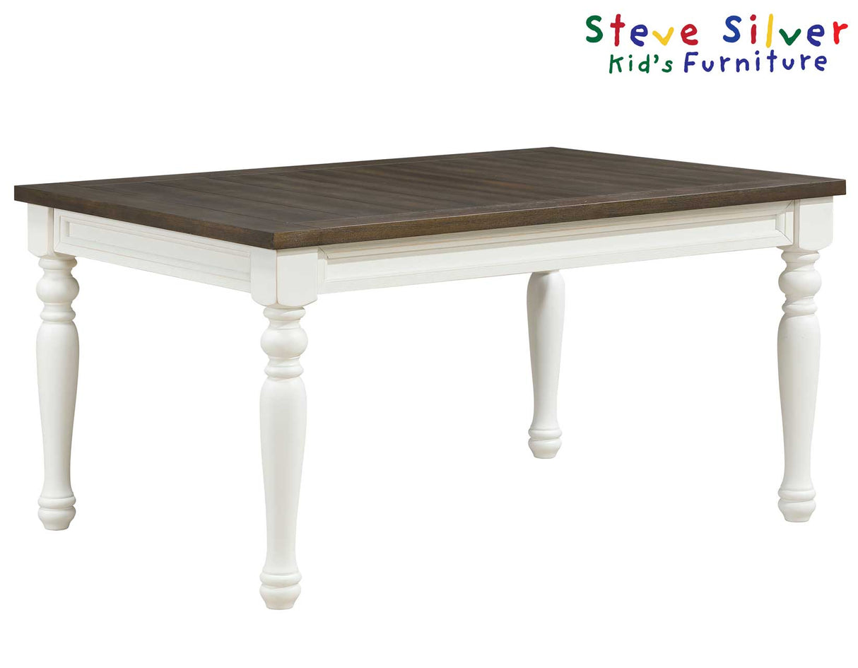 Joanna Mocha/Ivory Kids Dining Table by Steve Silver at Eve Furniture