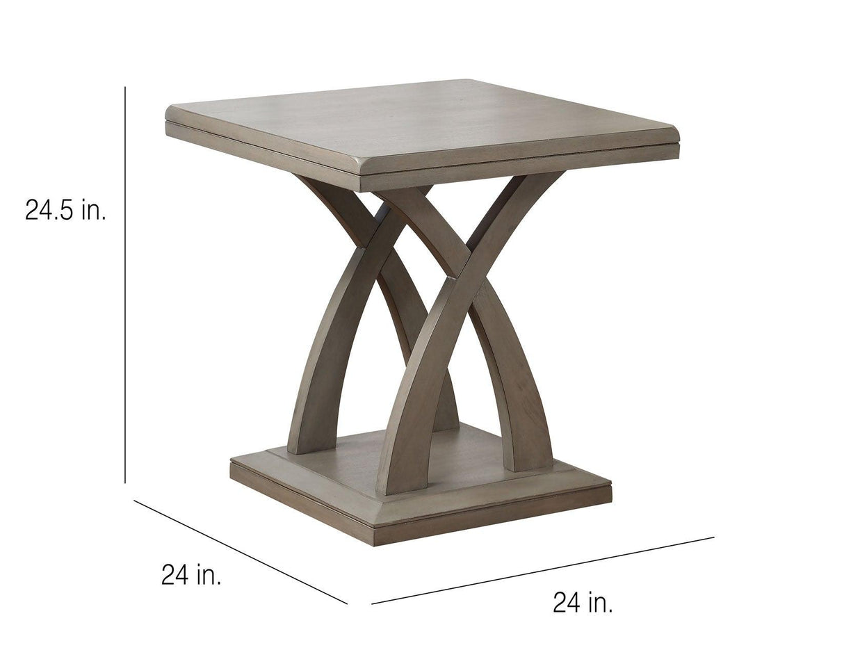 Jocelyn End Table, Grey by Steve Silver at Eve Furniture
