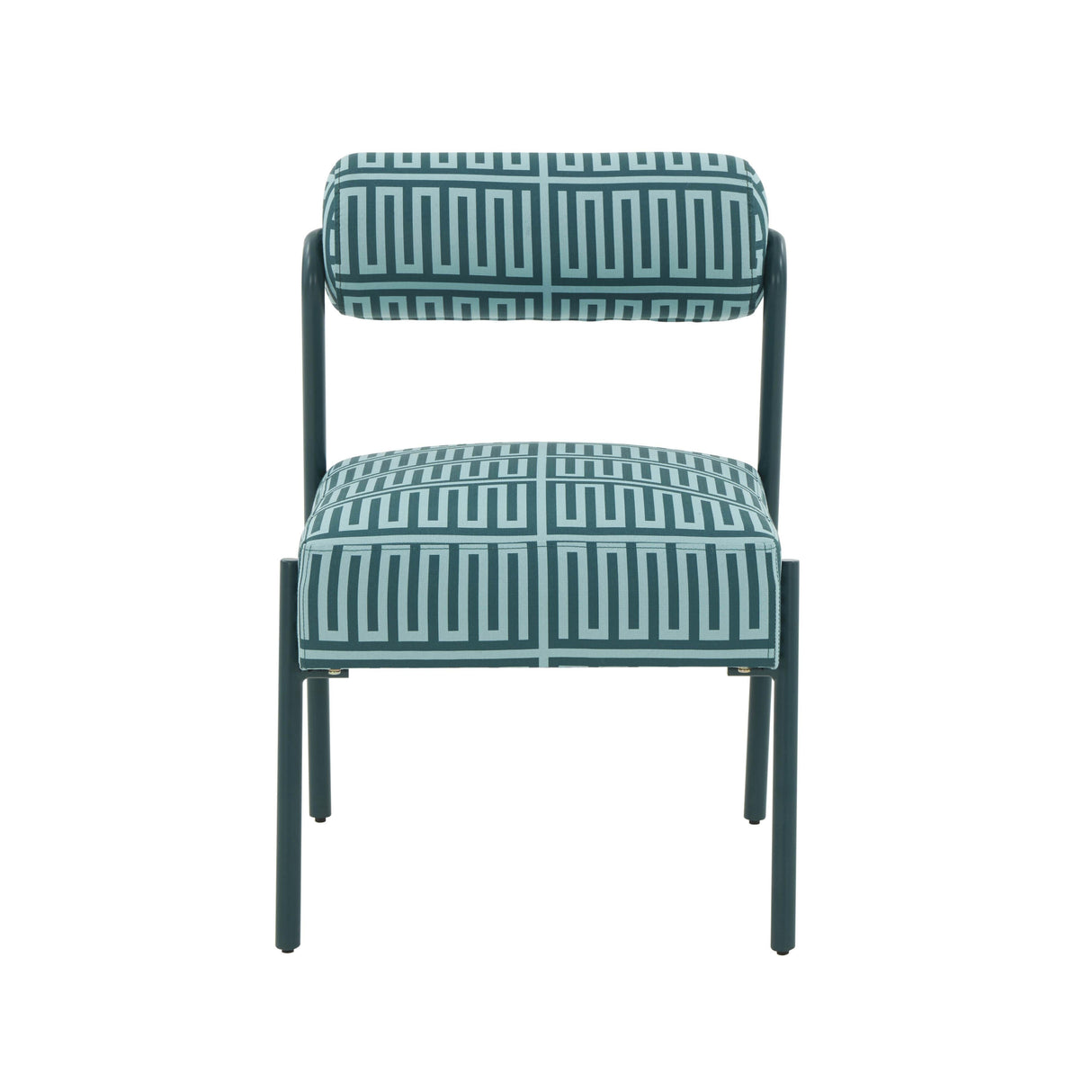 Jolene Green Patterned Linen Accent Chair by TOV Furniture at Eve Furniture