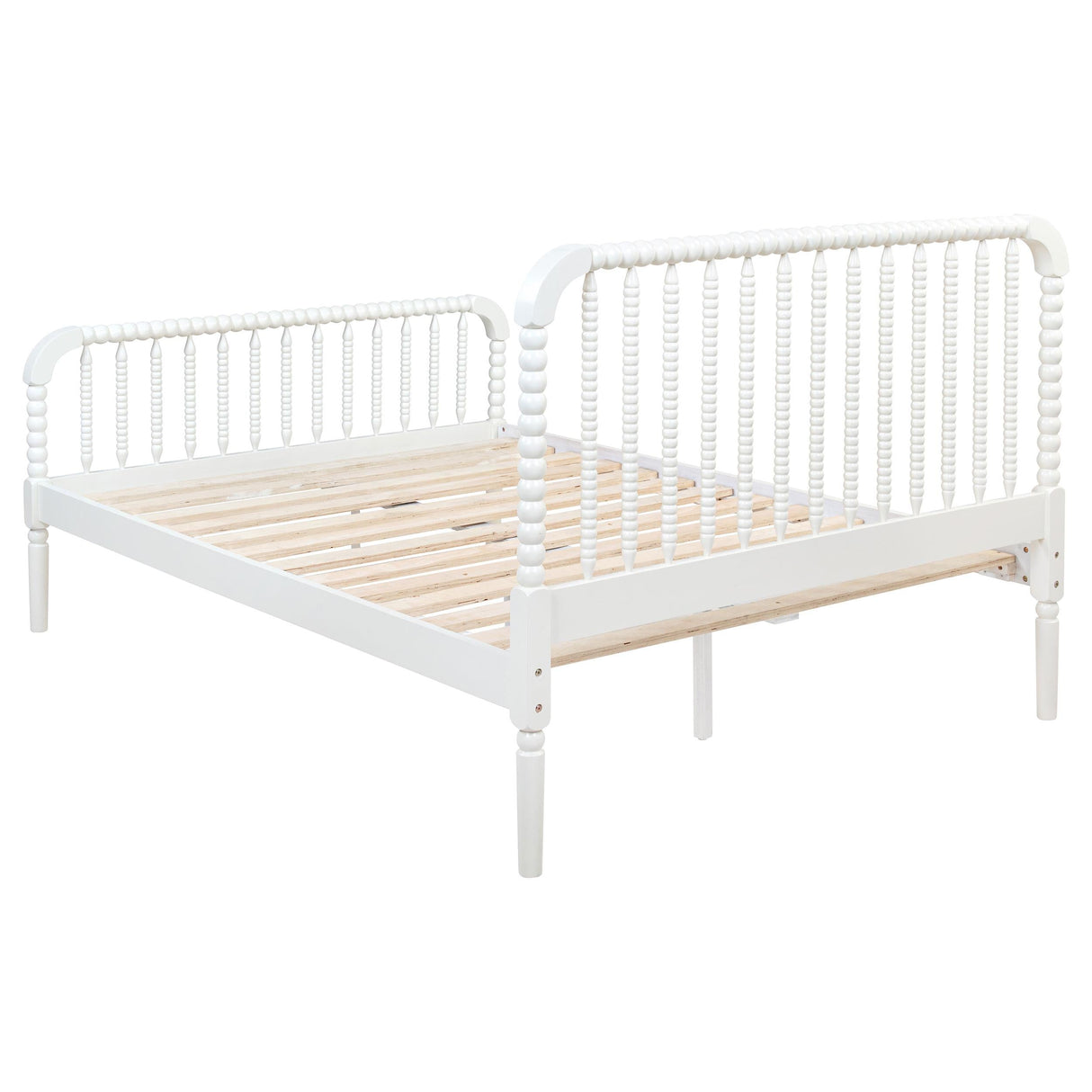 Jones White Wood Full Open Frame Bed by Coaster at Eve Furniture